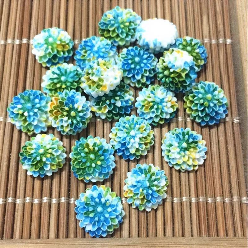 

20pcs 10mm sunflower Resin Flatback Cabochon ScrapbookIng for craft 7 colors
