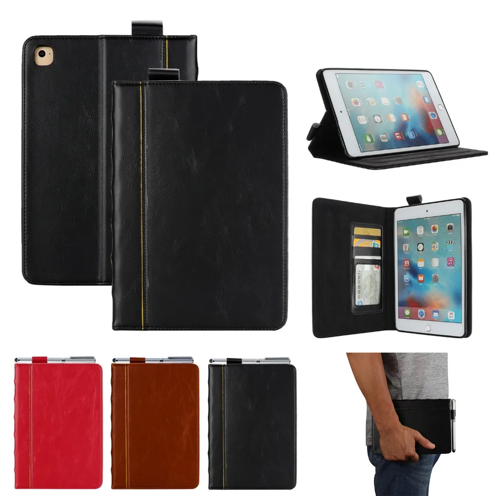 

For iPad Mini 1 2 3 4 Protective Case Retro Book Style Multi-Angle Stand Cover with Auto Sleep/Wake Feature for iPad Mini 7.9