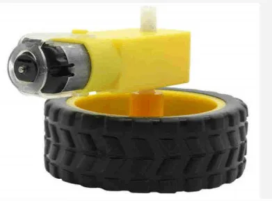 

Free shiping !!! 4Lot/package Deceleration DC motor + supporting wheels , a / smart car chassis, motor / robot car wheels