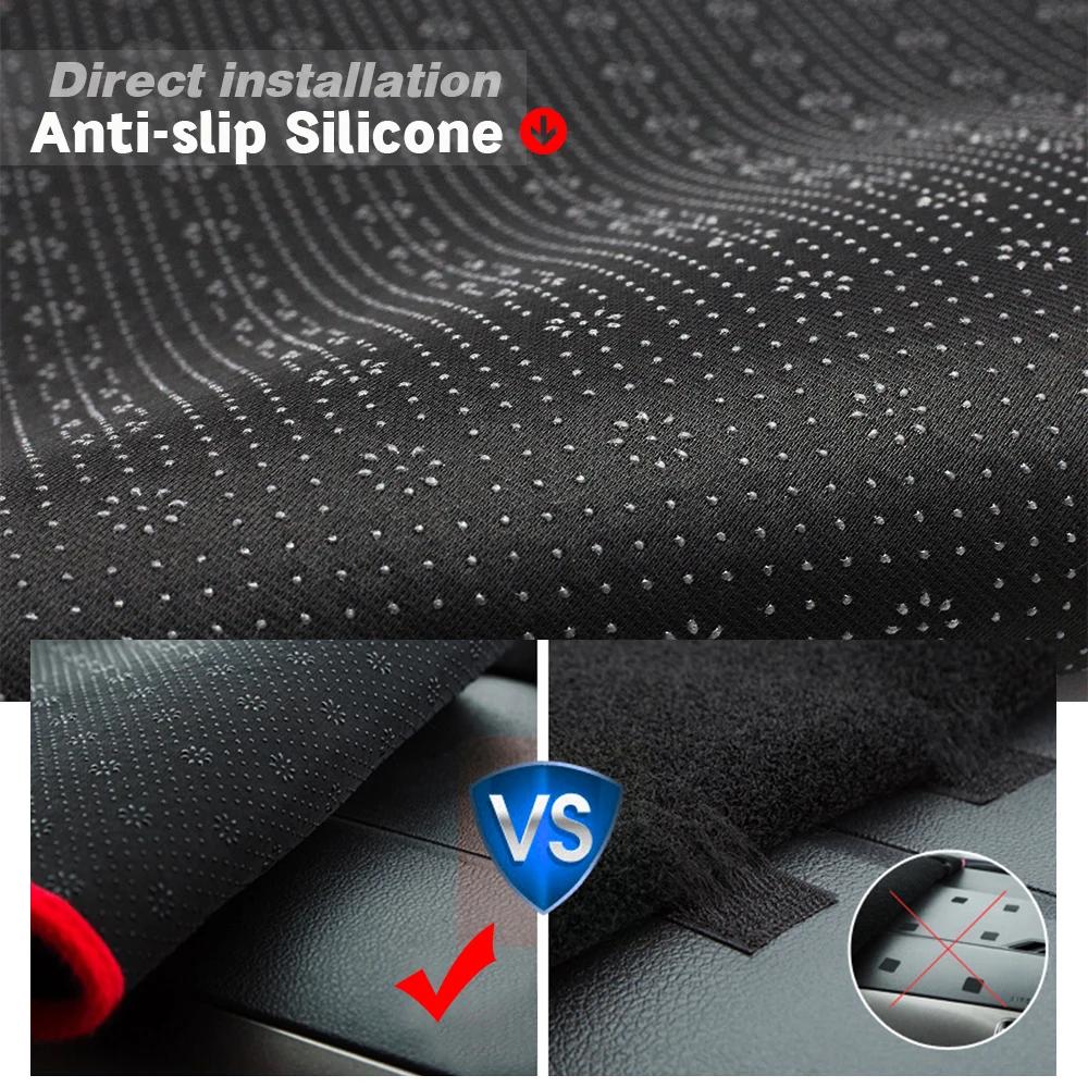  For Toyota Corolla E140/E150 2006-2013 Car Dashboard Avoid Light Pad Instrument Platform Desk Cover