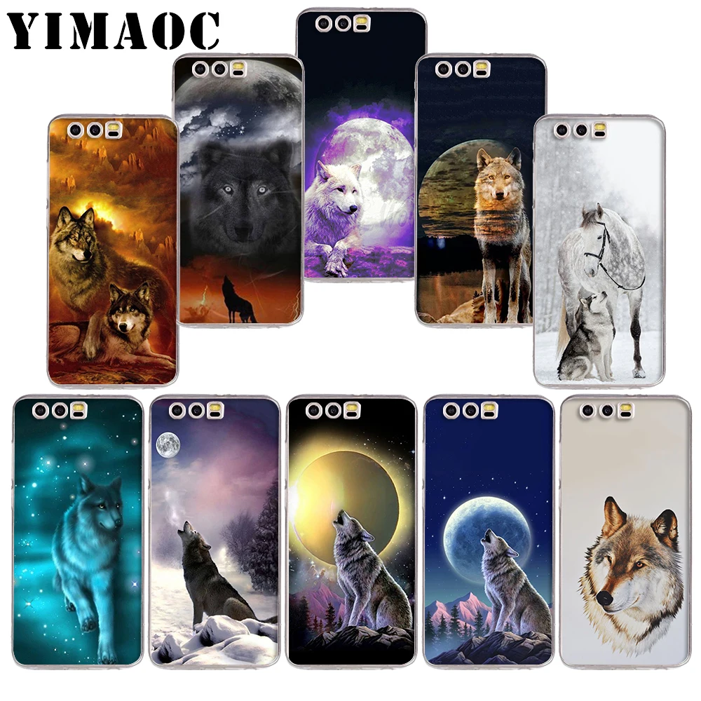 

YIMAOC 37z Angry Screaming Wolf Soft TPU Case for Huawei Honor 10 9 lite 7A Pro 7C 7X 8X Nove 3 3i