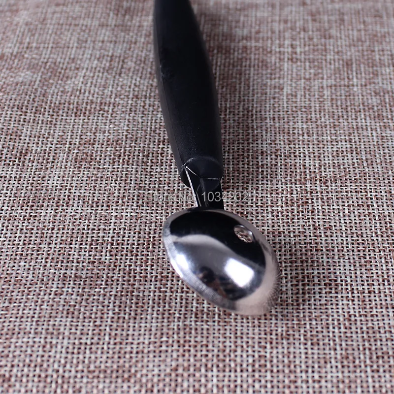 Модная Горячая нержавеющая сталь, двойная круглая лопатка для дыни совок для мороженного ложка для фруктов# RCM9-43