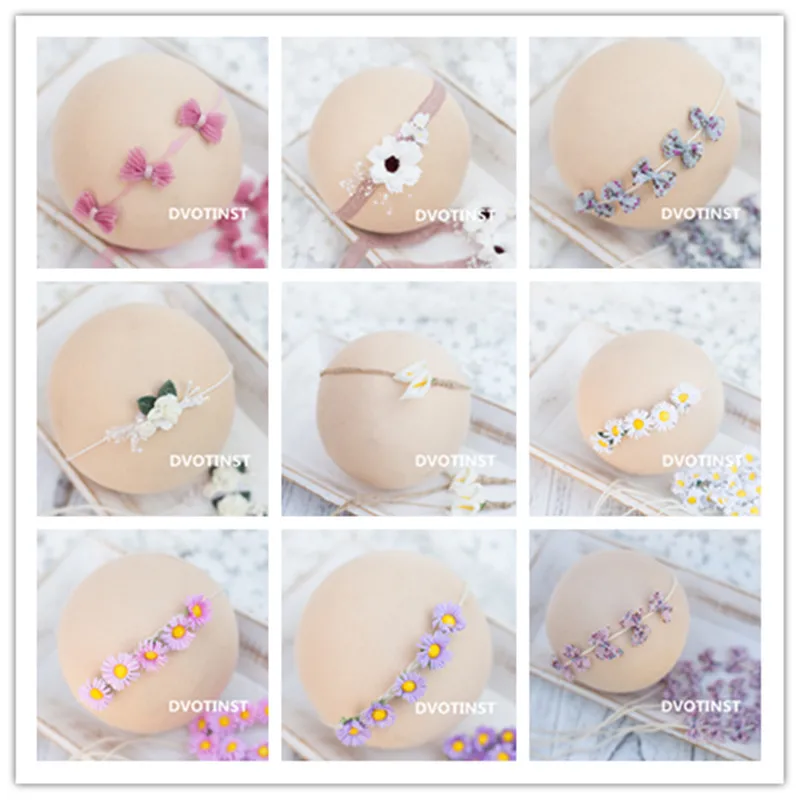 

Dvotinst Newborn Photography Props Baby Girls Cute Floral Headwear Headdress Headband Fotografia Decoration Studio Shoot Props