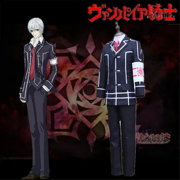 

Animation Vampire Knight Black Main College Kiryu Zero costume Black men's uniform cosplay costume