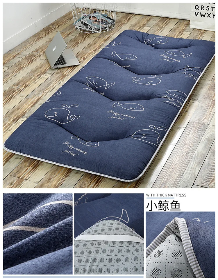 1,8X2 м печатный складной матрас спальный матрас противоскольжения утолщение матрас мебель для спальни односпальная кровать подушка