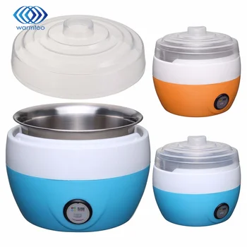 

Household Electric multifunction Yogurt Maker Stainless Steel Liner Mini Automatic Yogurt Machine 1L Capacity Kitchen
