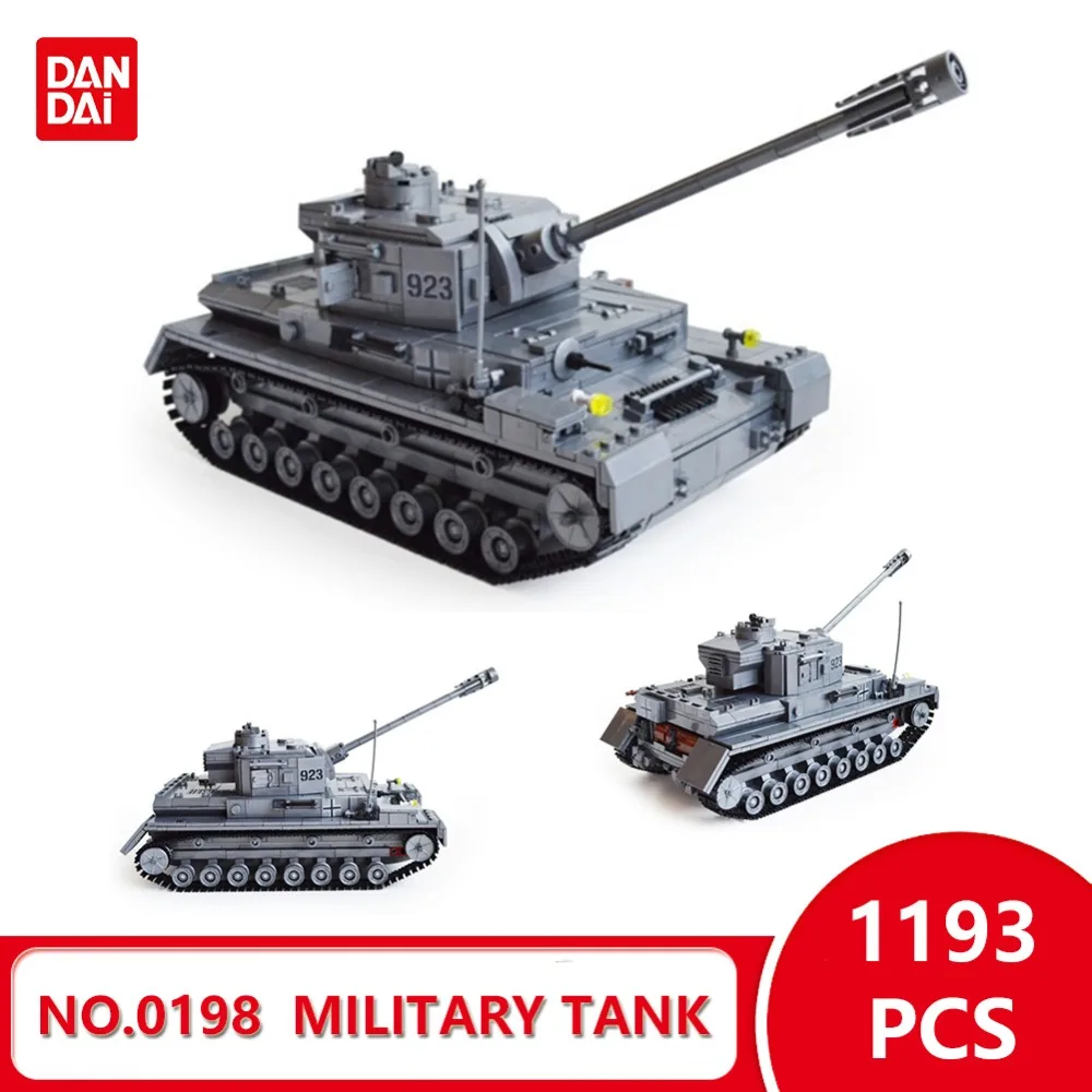 

Compatible With Legoingly Blocks World War II Large Panzer IV Tank Military tank Model Building Blocks DIY Bricks Gifts GK30