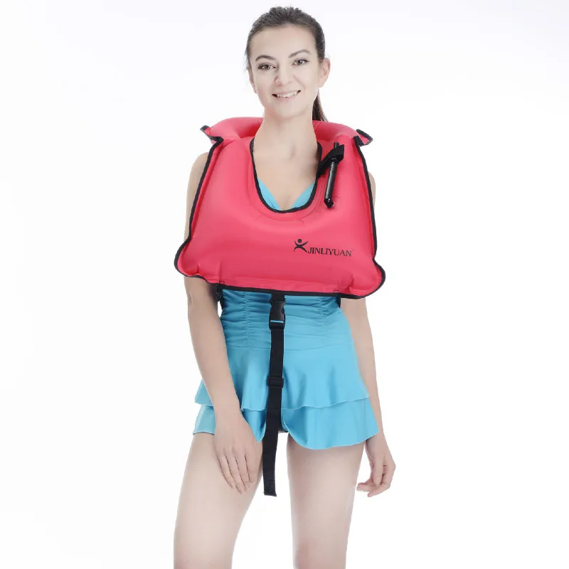 

Adult Inflatable Swim Vest Life Jacket for Snorkeling Floating Boating Device Swimming Drifting Surfing Water Sports Life Saving