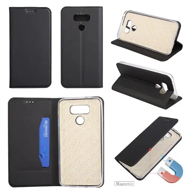

ZEALLION For LG G6 Case Luxury Ultra Slim Magnetic Wallet Flip PU Leather Stand Phone Case