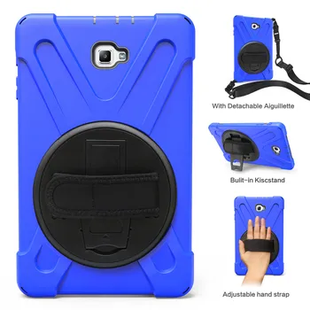 

Heavy Duty Cover Case For Samsung Galaxy Tab A 10.1'' 2016 T580 T585,PC&Silicon Stand Hand&Shoulder Strap Tablets&e-Books Case