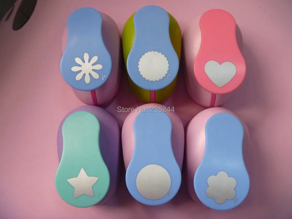 

free shipping 20 Style 2" eva foam punch child diy craft punch scrapbook paper cutter scrapbooking punches Embosser