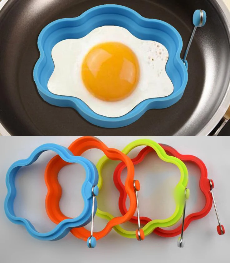 1 Pieces Lytwtw's Omelette Maker Mold Silicone Nonstick Frying Egg