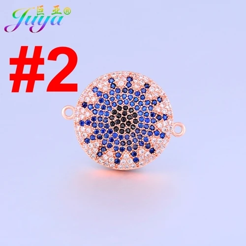Rose Gold Blue Аксессуары для украшений 2 шт греческий разъем сглаза очаровательные аксессуары для женщин Браслеты Серьги DIY Изготовление - Цвет: Rose Gold Blue