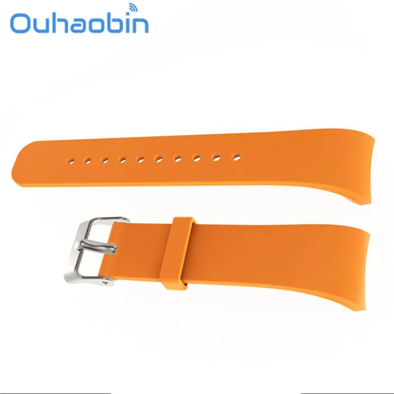 Ouhaobin Роскошные Силиконовые часы замена ремешок для samsung gear Fit2 Pro фитнес подарок Oct