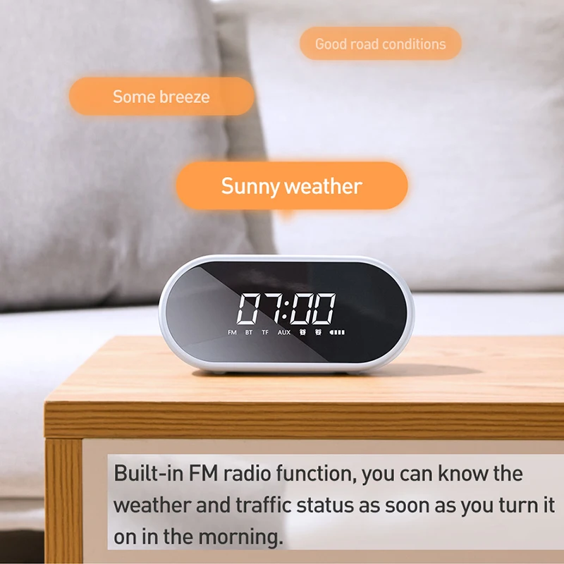 Bluetooth Колонка Baseus E09 портативная с будильником|Портативные колонки| |