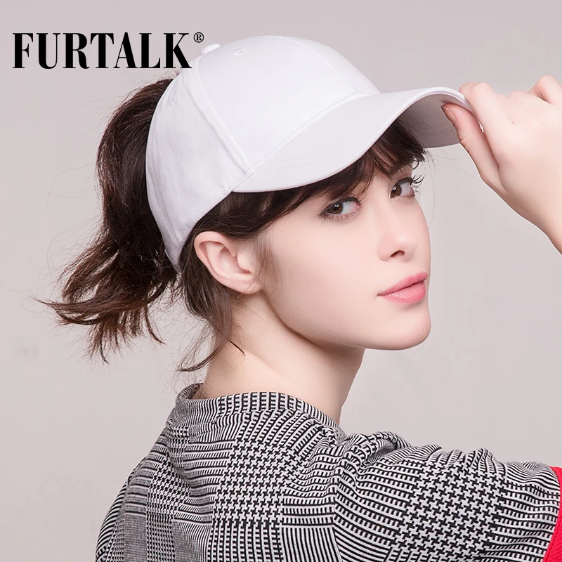 FURTALK Кепка Женская Бейсболка Конский Хвост Шапка Женские Летние Кепки HTPU007|hat