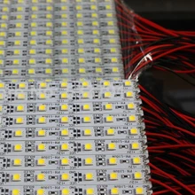 0.5 м/шт. 10 шт./лот 7 Вт 0.5 м 5050 36leds/50 см жесткой Hard Light Супер яркий светодиодные полосы Бар DC 12 В белый теплый белый кабинета