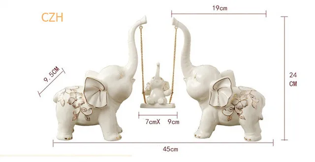 Фарфоровая статуэтка в виде слона, теленка, керамическая статуэтка в виде животного, подарок, украшение для украшения дома и родителей