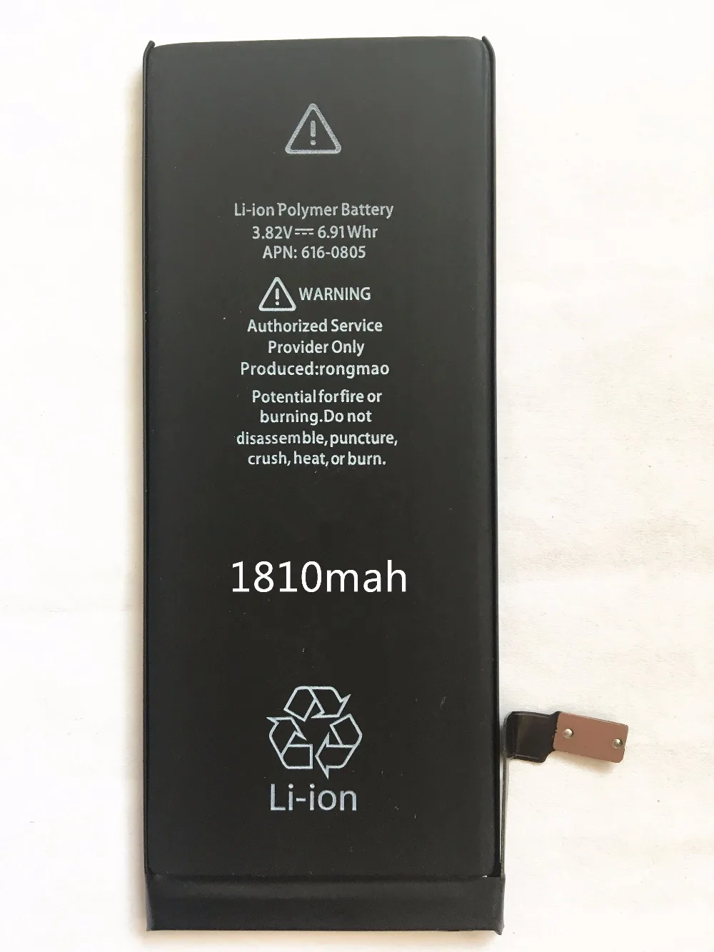 100% новая батарея мобильного телефона для iPhone 6 6G реальная емкость 1810mAh 3 8 V iphone с