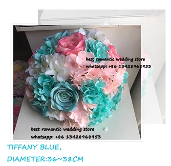

rose hydrangea artificial wedding table centerpiece flower balls decorations
