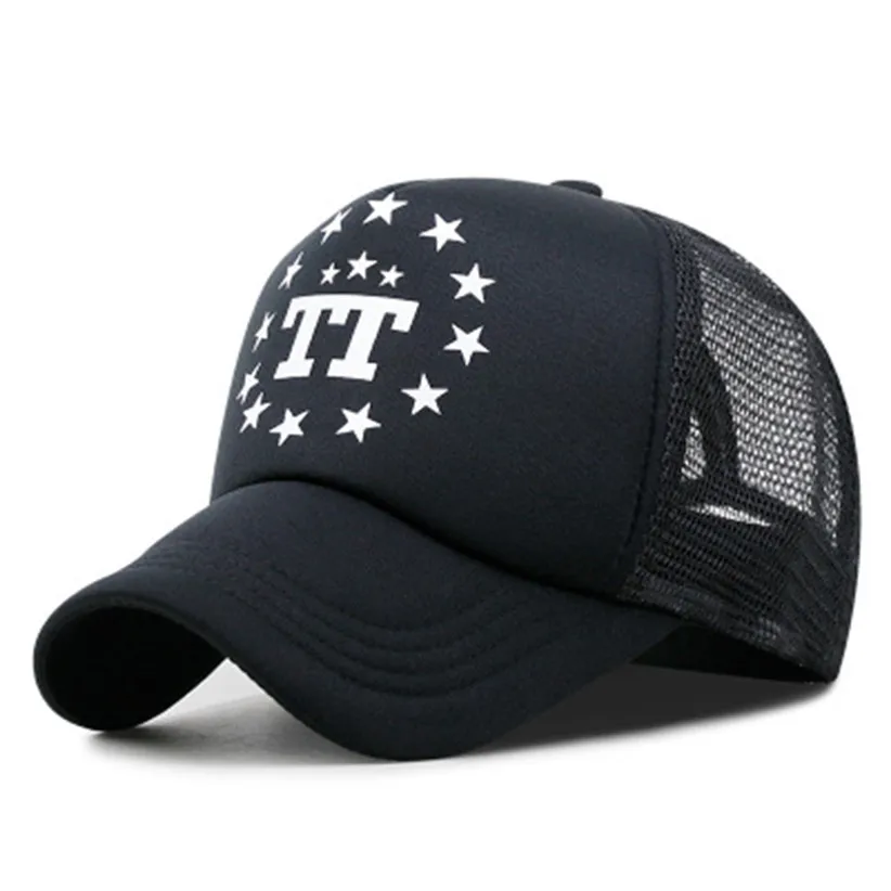 Мужская бейсбольная кепка бейсболка шапка гоночная хип хоп шапки мото TT звезды печать дышащая сетка Солнцезащитная шапочка, Кепка gorras para homb 906