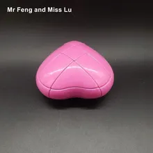 Волшебный кубик, розовое сердце, головоломка, тренировка мозга, специальный подарок, без наклеек, кубик, игрушка для детей