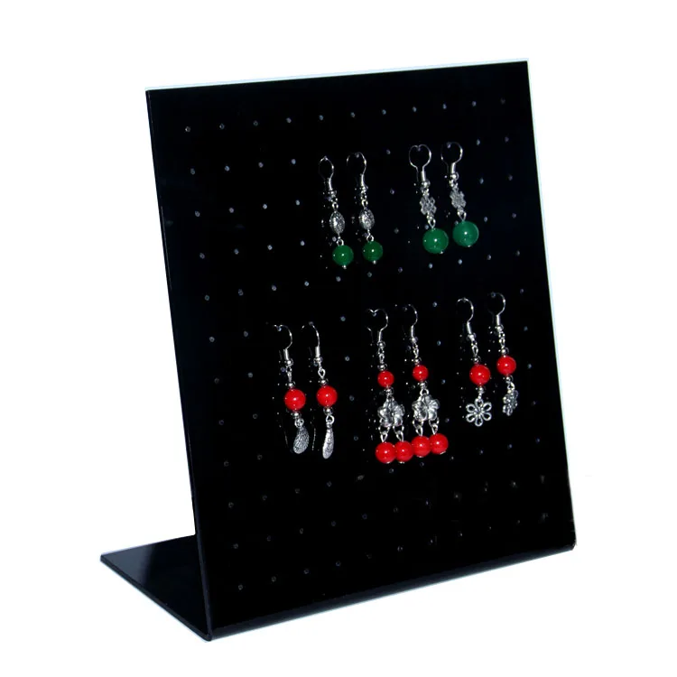 

Black Acrylic Earrings Organizer Jewelry Accessory Hanging Stand Holder