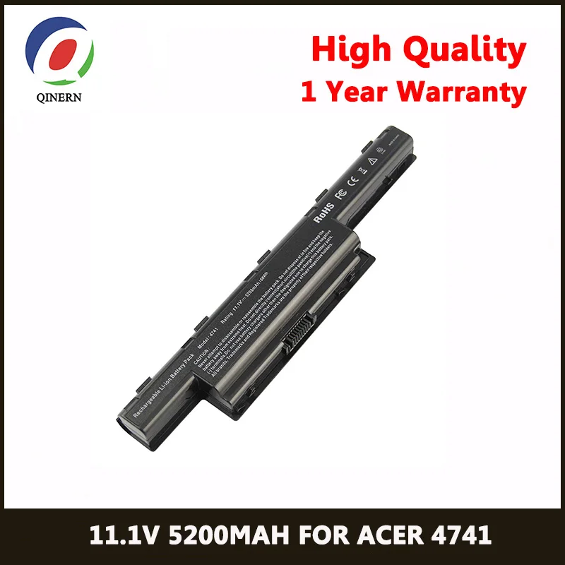 

11.1V 5200MAh 6Cells Laptop Battery For Acer Aspire 4551 Series 4551-2615 4551-4315 4551G Series 4741 4771 Series 5741-333G32Mn
