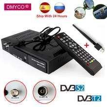 Digital Satellite Receiver DVB-S2 DVB-T2 Combo Support LNB BissKey 3G Youtube H.264 MPEG-4 LNB TV Tuner DVB Receivable +USB Wifi