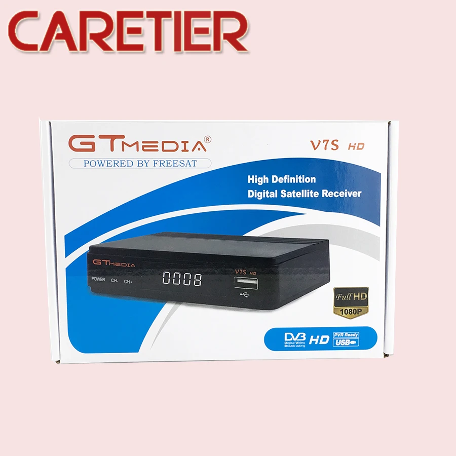 1 шт. GTMEDIA V7S/FREESAT V7S спутниковый ресивер DVB-S2 1080p hd freesat V7/GTMEDIA V7S телеприставка с USB wifi