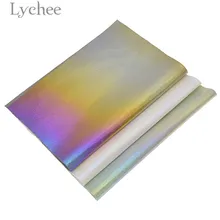 Lychee Life 21x29 см A4 Переливающаяся ткань из искусственной кожи высокого качества Синтетическая Кожа DIY материал для сумок одежды