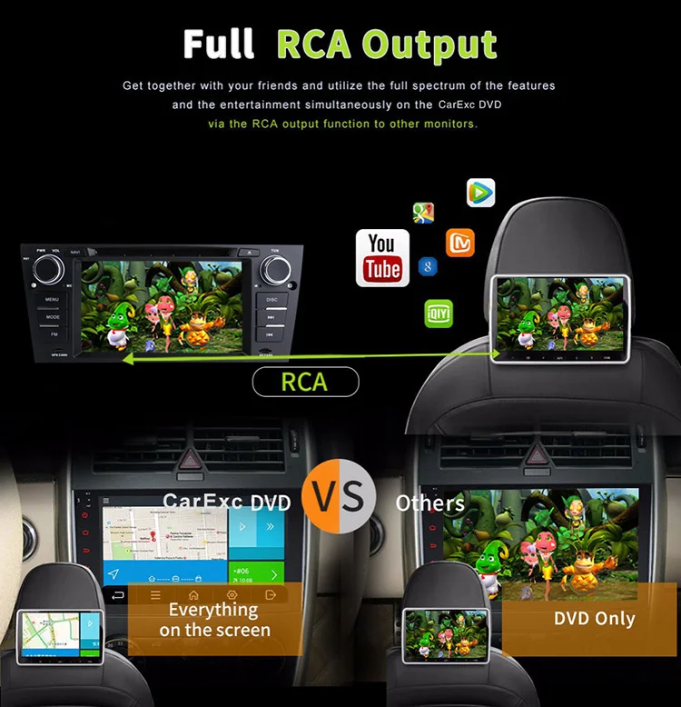 Excellent Octa-Core Android 9.0 FOR BMW 3 Series 320I 325I 330I 335I 2005-2011 E90 E91 E92 E93 Car Radio DVD GPS Navigation System Carplay 11