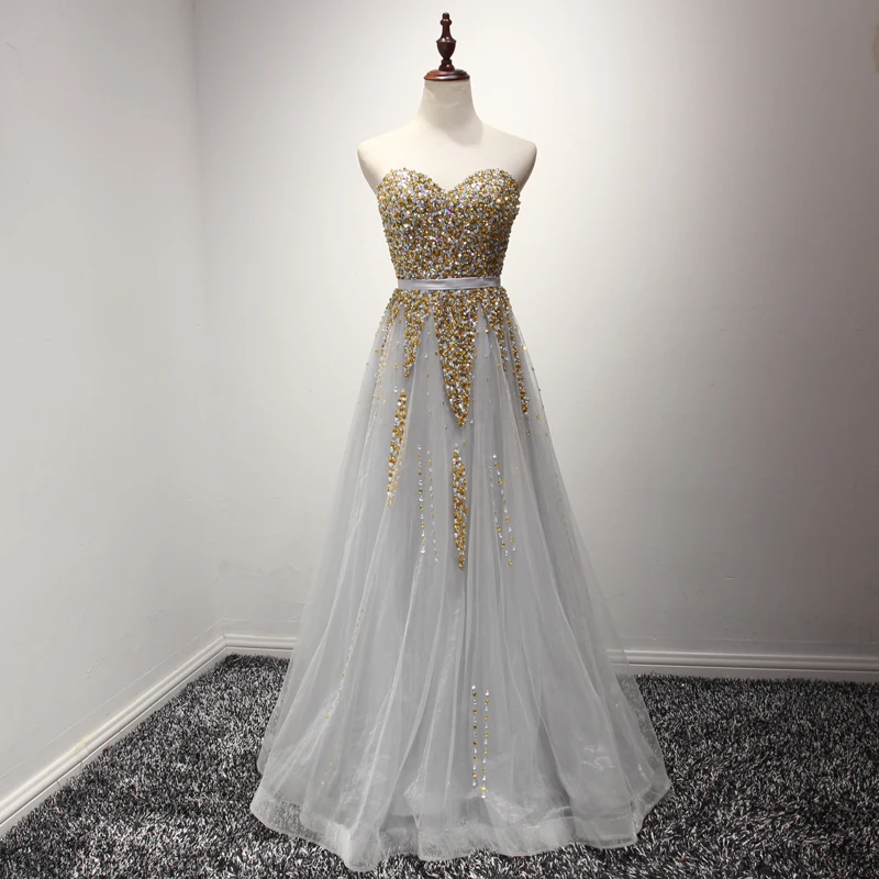 LC Bridal crystal beaded prom dresses 2017 off the shoulder prom dresses with sashes fast 