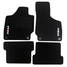 Набор черный TT PP замшевые автомобильные коврики для ног передние и задние Ковровые Коврики для TT TTS TTRS
