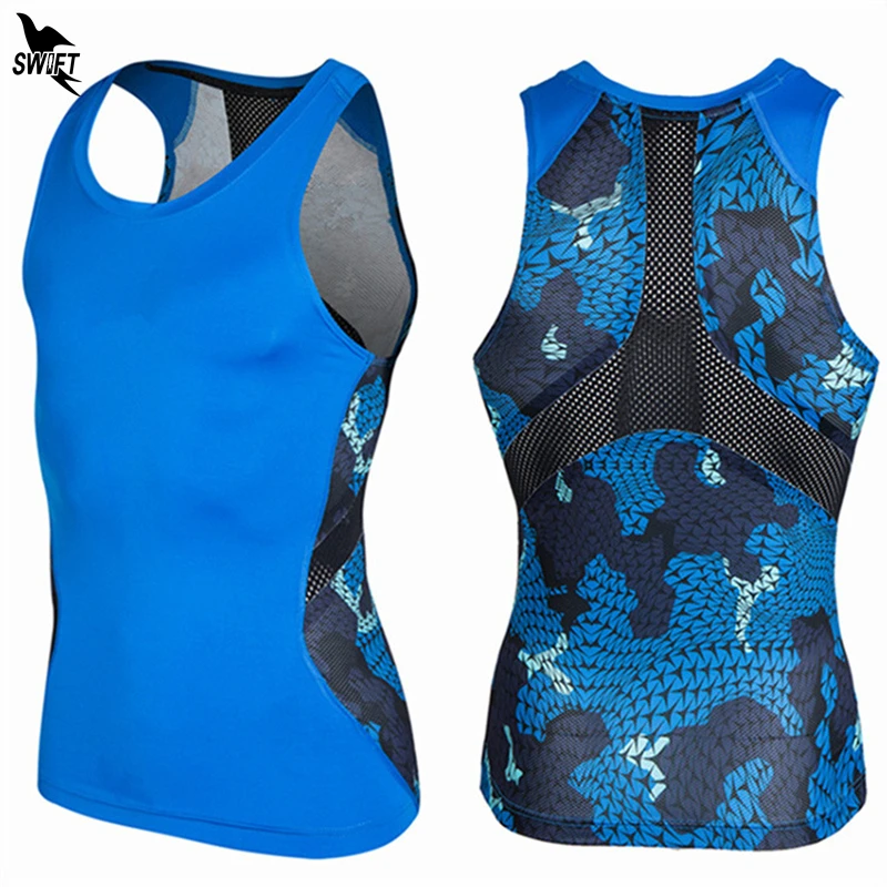 2017 Summer Men PRO Compression Vests Tight Singlets Base Layer