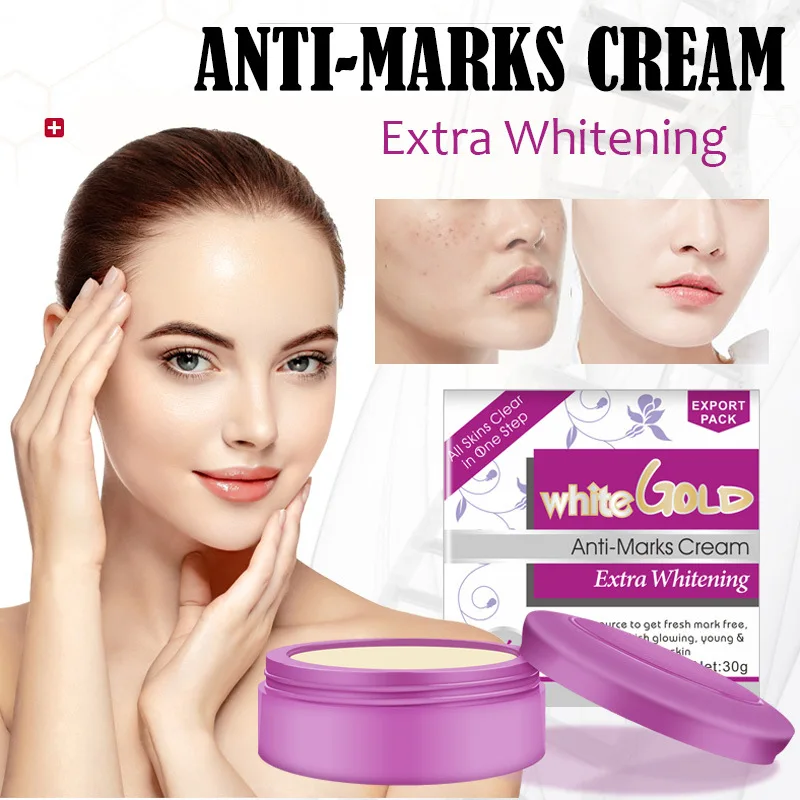 White Gold Anti  Marks  Whitening Pearl Face Cream  Deep 