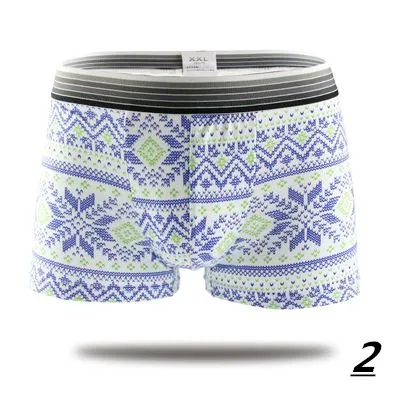 2023 Fashion Silk Underwear Men Lovely Cartoon Print Man Boxers Homme Comfortable Underpants Soft Breathable Male Panties 30pcs