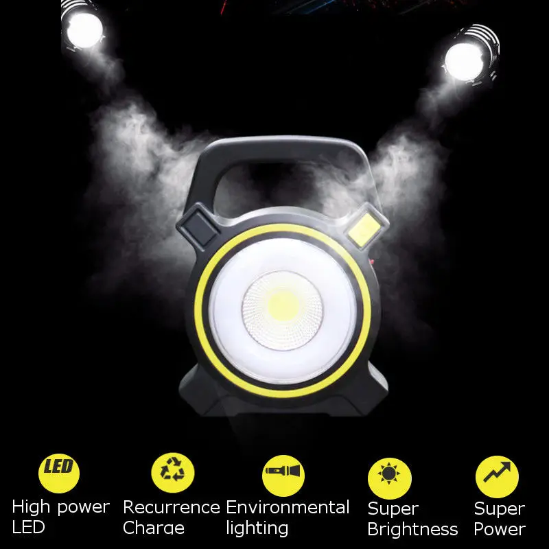 1set DC5V 30W Portable LED COB Spot Rechargeable Flood Light Outdoor Lecture Lamp