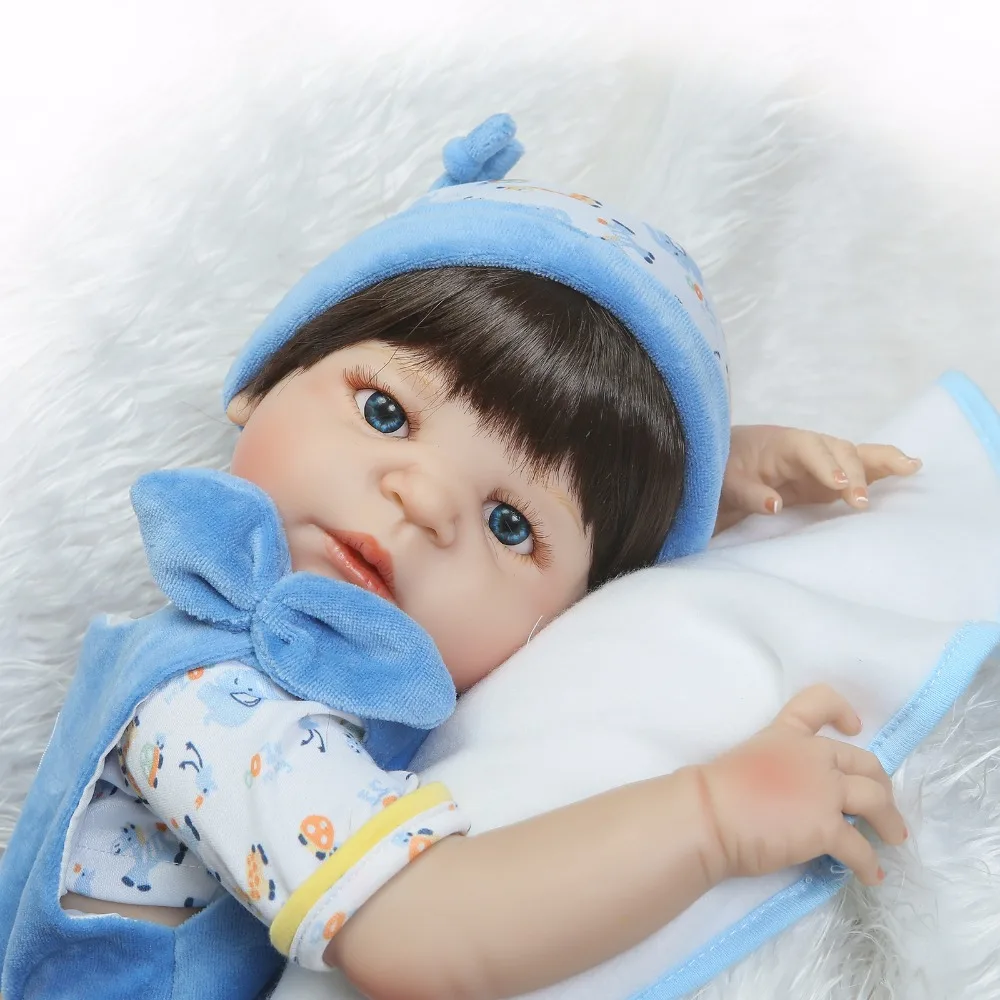 NPK 57 см полное Силиконовое боди reborn baby boy Мягкая силиконовая кукла винил настоящая нежное прикосновение bebe новорожденного реальный подарок для ребенка
