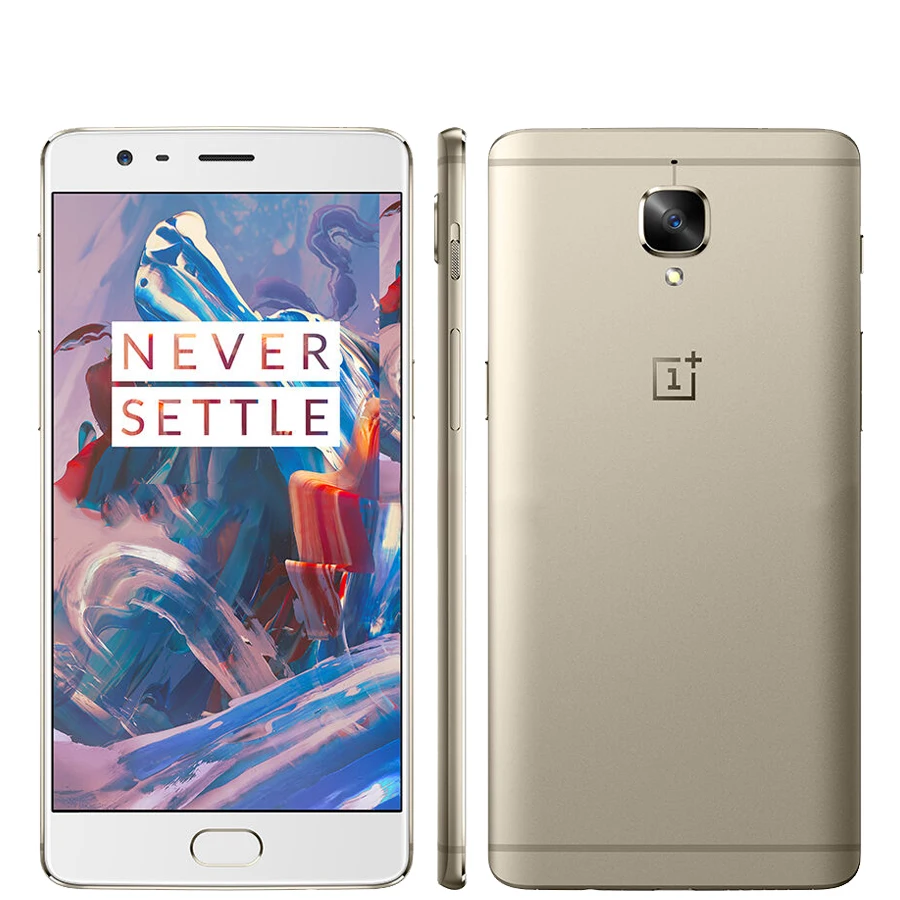 الأصلي Oneplus 3 الاتحاد الأوروبي النسخة A3003 الهاتف المحمول 6 GB RAM 64 GB ROM أنف العجل 820 رباعية النواة جوجل اللعب المزدوج نانو سيم بطاقة NFC الهاتف
