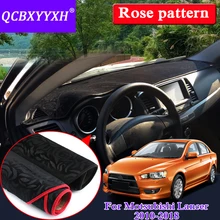 Автомобильный Стайлинг для Mitsubishi Lancer 2010- LHD& RHD розовый узор коврик на приборную панель Защитная внутренняя декоративная накладка тент подушка
