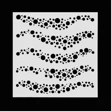 1 шт. DIY геометрические трафареты для кофе распылительная форма украшения Печать моделирование дропшиппинг Mar29