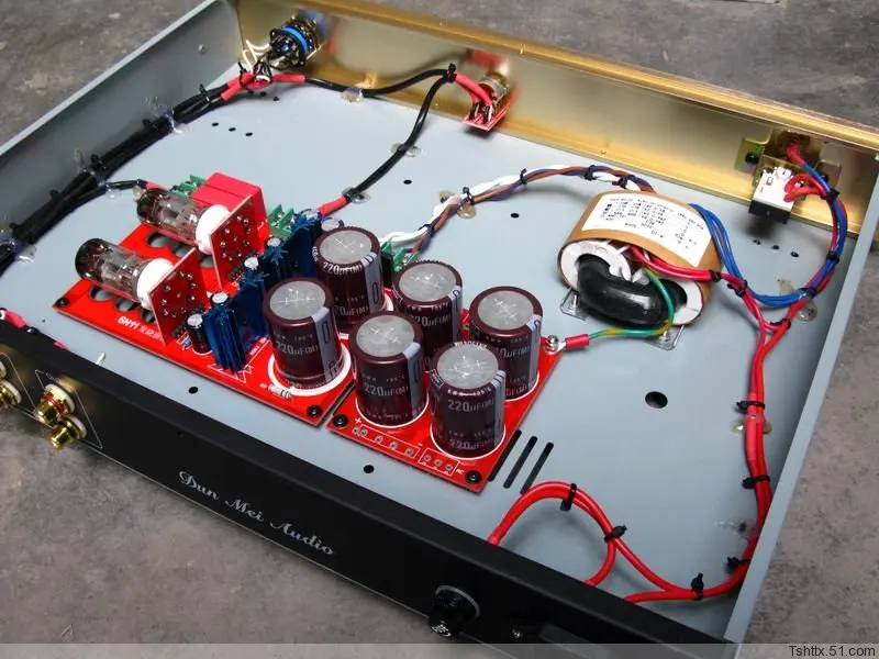 6N11 Tube pre-amplifier (with 4 inputs)