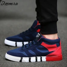High Top Solid Casual Shoes Men Fashion Lace-Up Platform Canvas Shoes Men Flat Winter Boots Cheap Wholesale