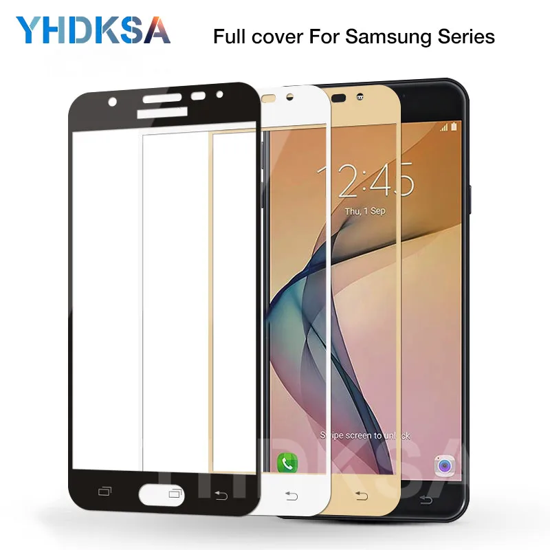 

9D Full Cover Tempered Glass on the For Samsung Galaxy A3 A5 A7 J3 J5 J7 2016 2017 S7 Screen Protector Protective Film Case