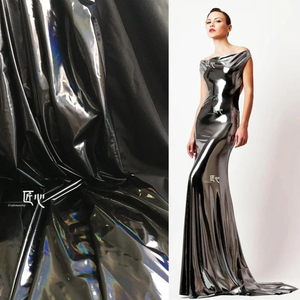 50 см* 150 см/шт. Яркое черное покрытие искусственная кожа зеркальный ...