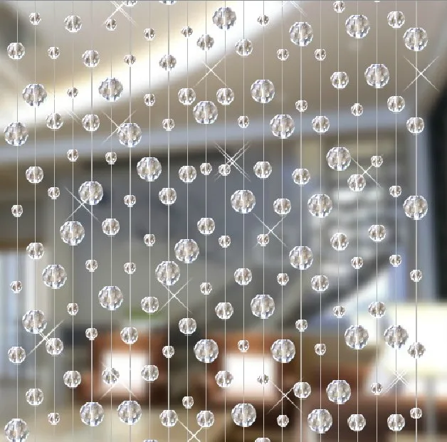 

free shipping crystal beads 2strand one meter door DIY crystal curtain hotel or restaurant decoration Doors crystal curtain