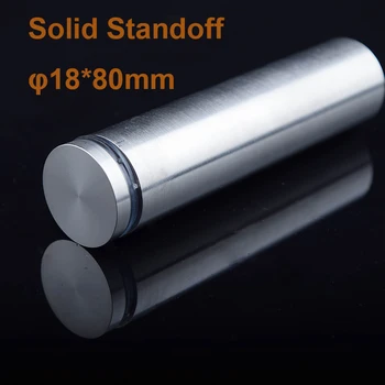 

DHL Free Shipping Stainless Steel Solid decorative screw fasteners18*80mm Glass Standoff Pin 50pcs/lot