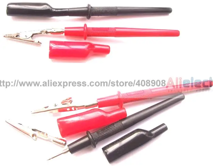 10 Set Multimeter Pen to Alligator Clips for Test Probes Clamp Cable