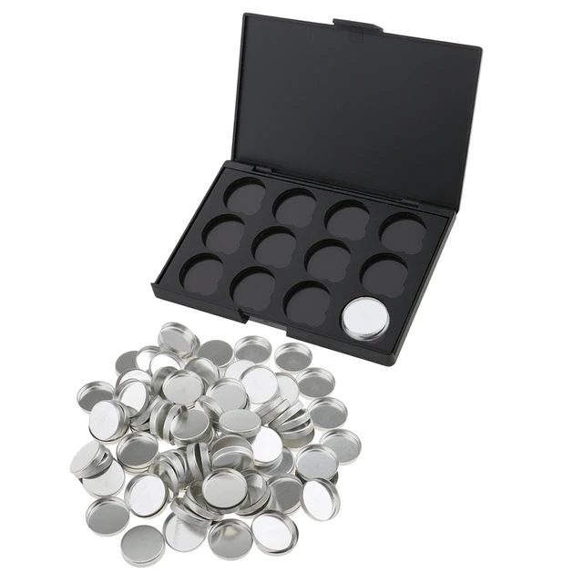 28pcs Iron Pan Empty Eyeshadow Palette Wear Resistant Stable Firm